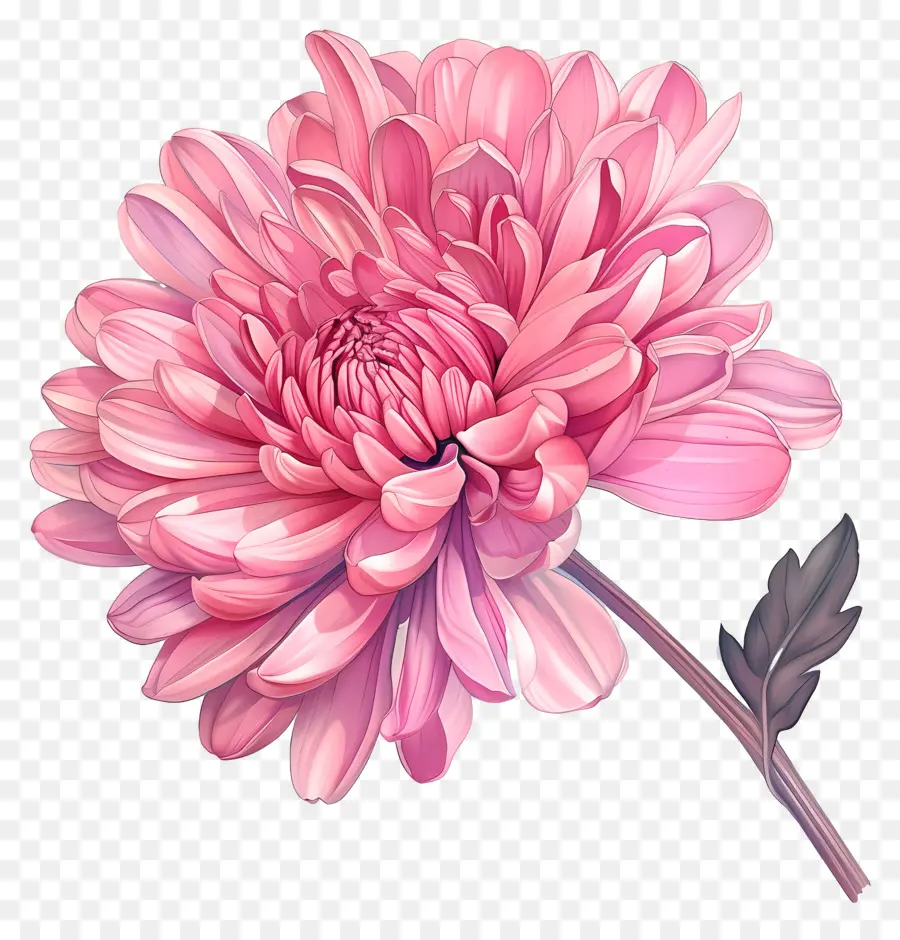 Pink Chrysanthemum Pink Chrysanthemum Asia orientale foglie verde scuro Longevità - Chrysanthemum rosa che simboleggia una lunga vita in Giappone