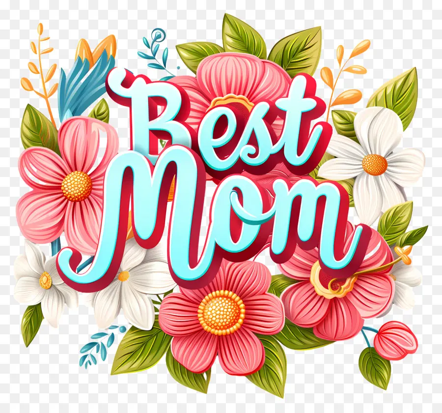 Ngày của mẹ - Thiết kế 'người mẹ tốt nhất' của hoa trên nền đen