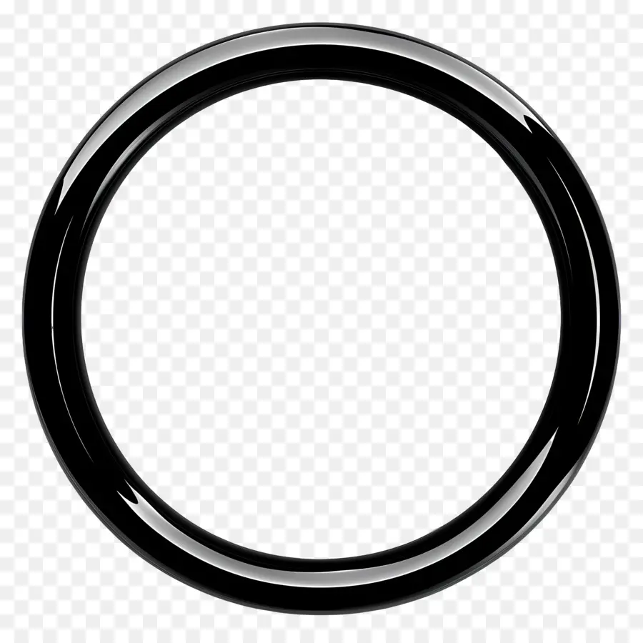 schwarzer Kreis - Schwarzer Metallring scheint zu schweben
