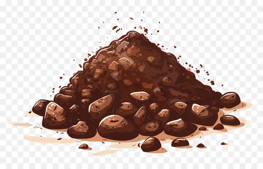 gemahlene Bodenschokoladenkekse geschmolzene Schokoladenkeks jar brauner Zucker - Stapel Schokoladenkekse mit geschmolzener Schokolade