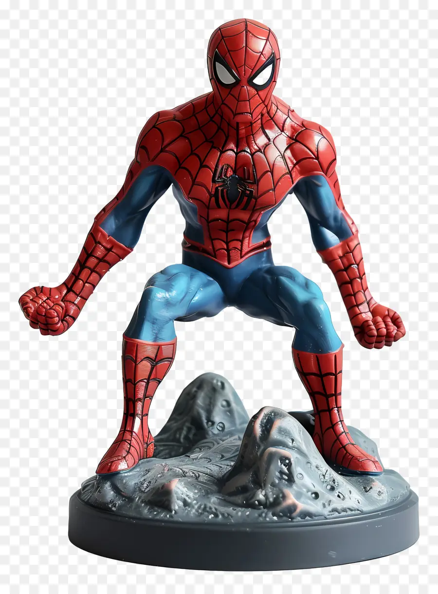 Uomo Ragno - Spider - Statue di uomo su terreni rocciosi