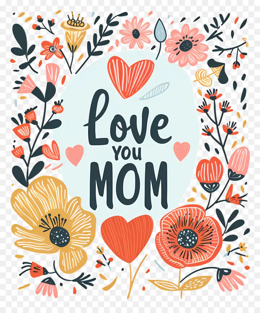 love mom love mom floral