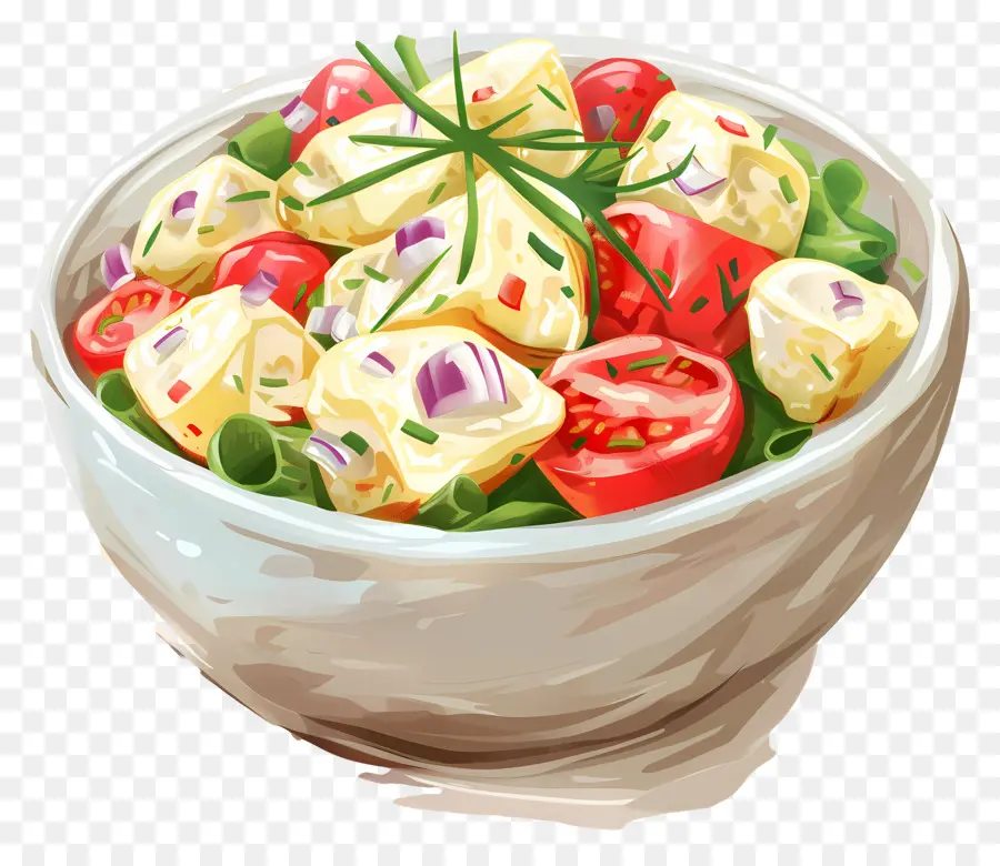 insalata - Insalata colorata con verdure e condimento