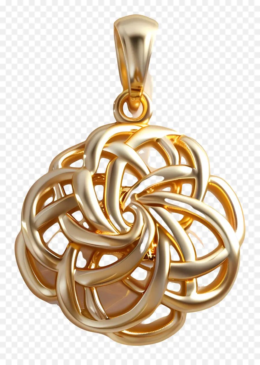 gold pendant gold pendant twisted design jewelry shiny