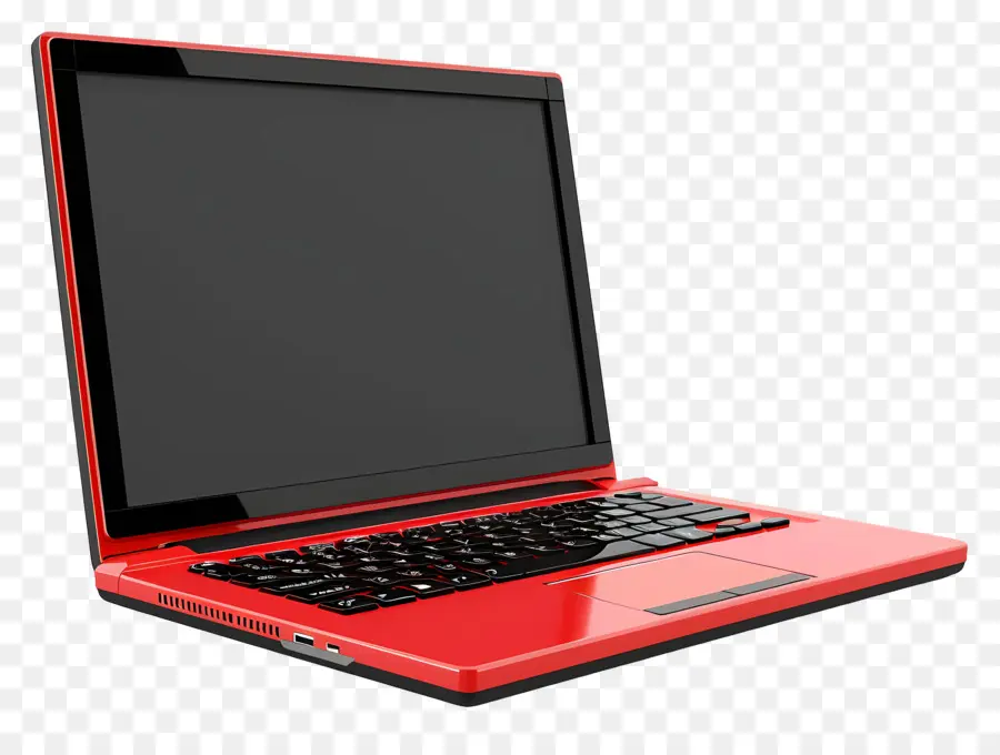 Tastiera per computer rosso laptop - Laptop rosso con elegante design moderno