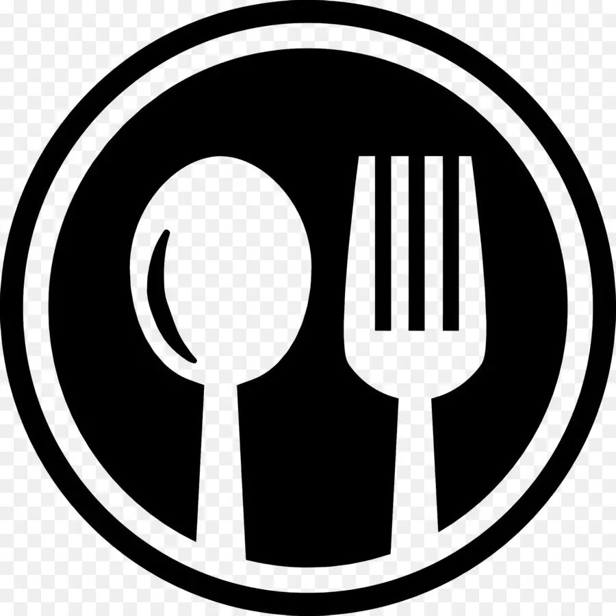 food logo fork spoon knife metal