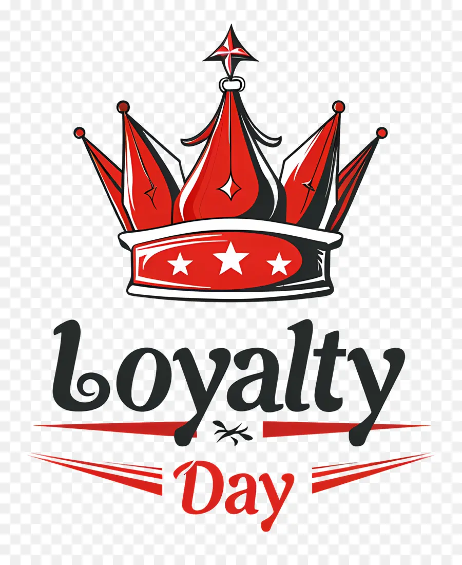 corona - Logo del giorno di lealtà con corona e stella