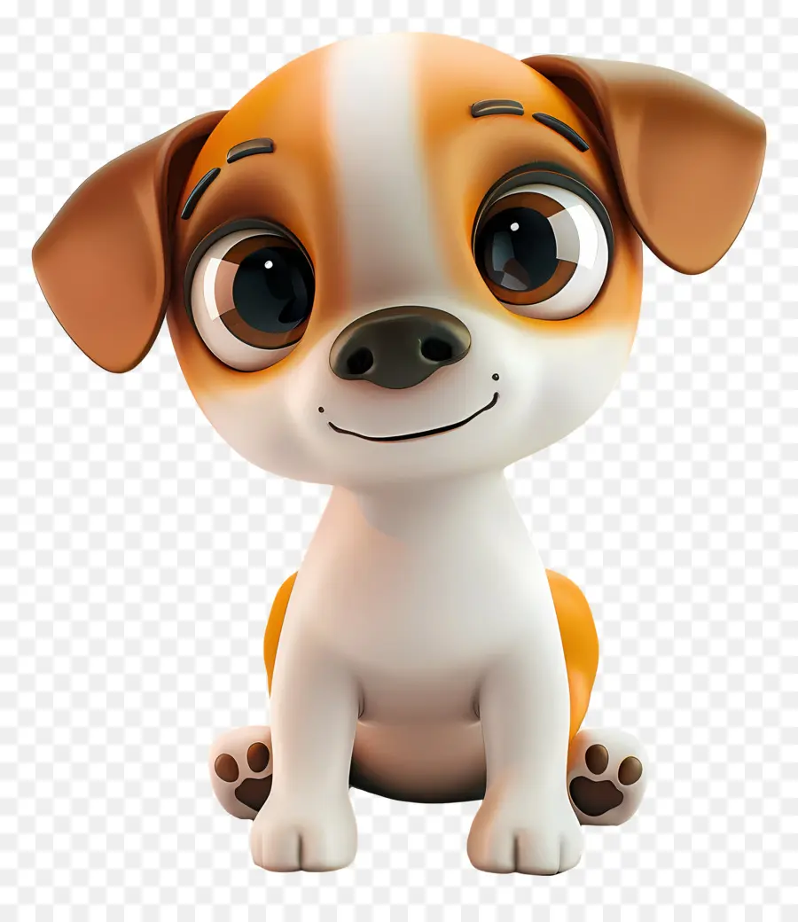 phim hoạt hình con chó - Hoạt hình màu nâu và chó trắng đứng