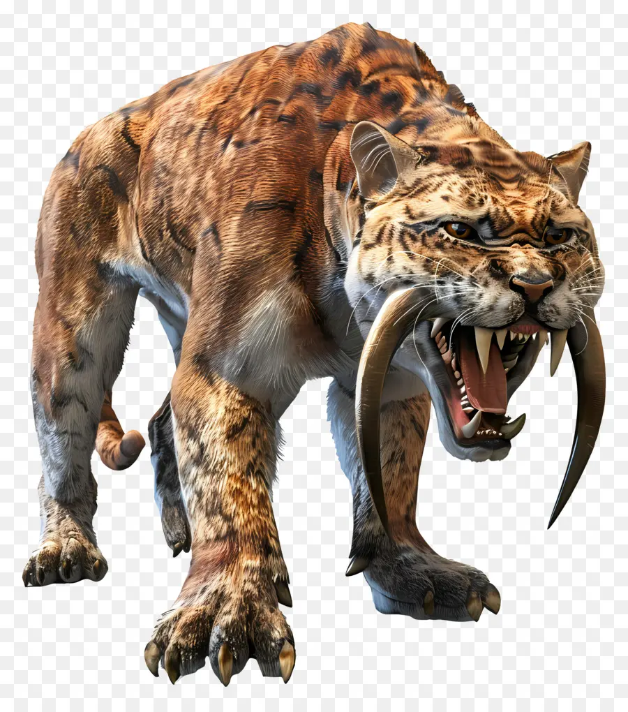 saber toothed cat bear wildlife predator animal