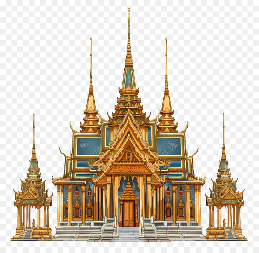 Grand Palace Grand Palace Bangkok Royal Palace Thailand Traditionelle Architektur modernes Design - Grand Palace in Bangkok, Thailand - Wahrzeichen, königliche Residenz