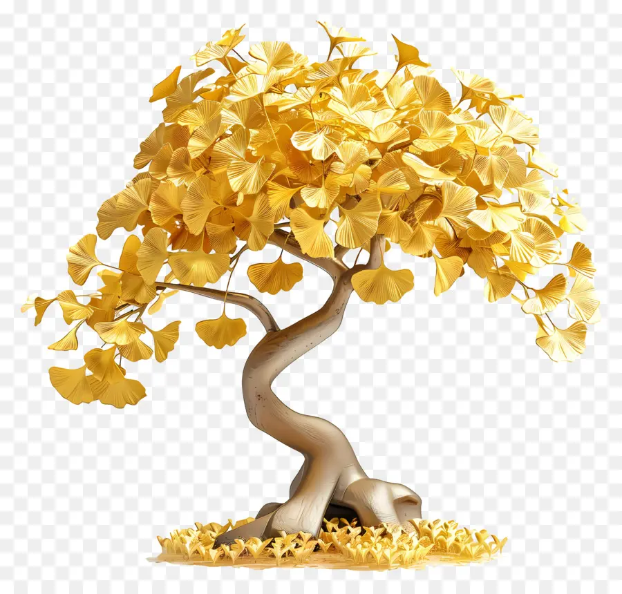 chinese ginkgo tree golden tree prosperity growth wealth