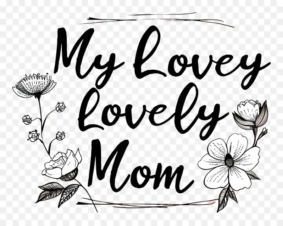 my lovely mom women's clothing logo design floral patterns feminine