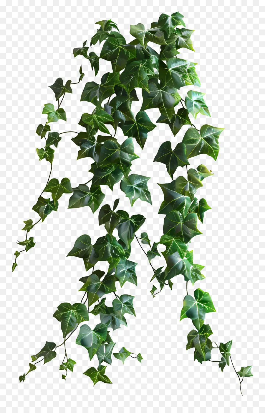 tiếng Anh cây thường xuân cây xanh lá cây xanh - Cây thường xuân khỏe mạnh với hoa trắng