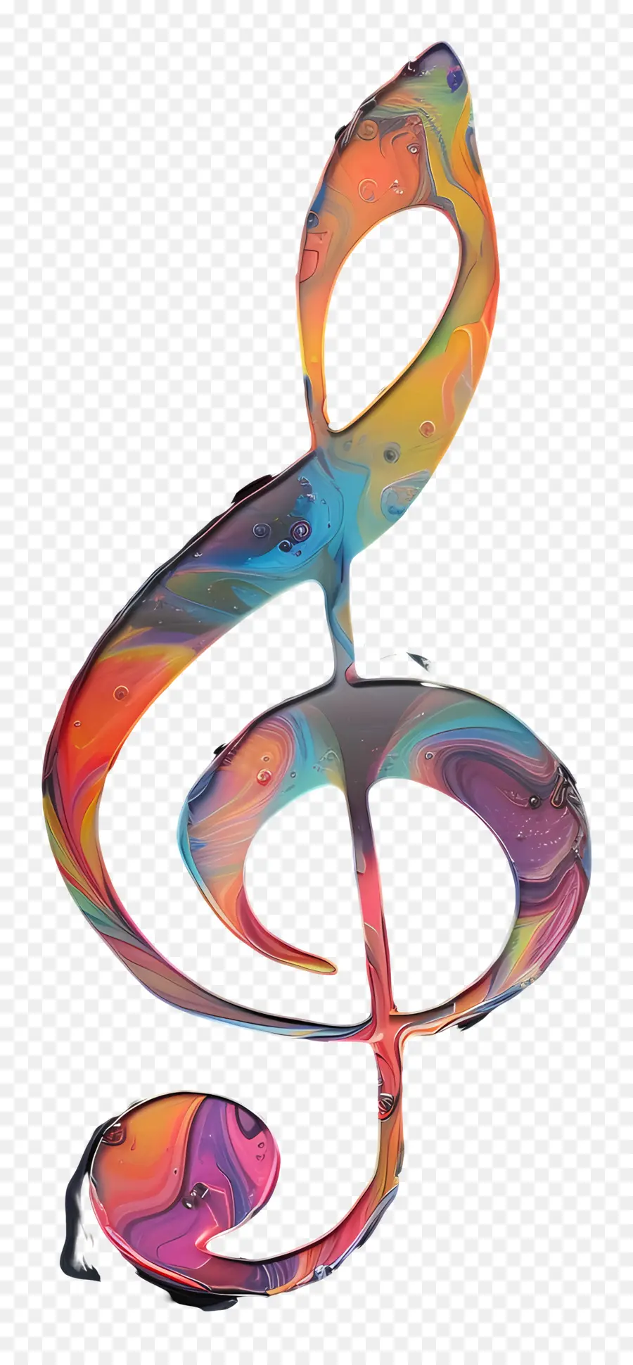 iridescence music musical note c sharp colorful