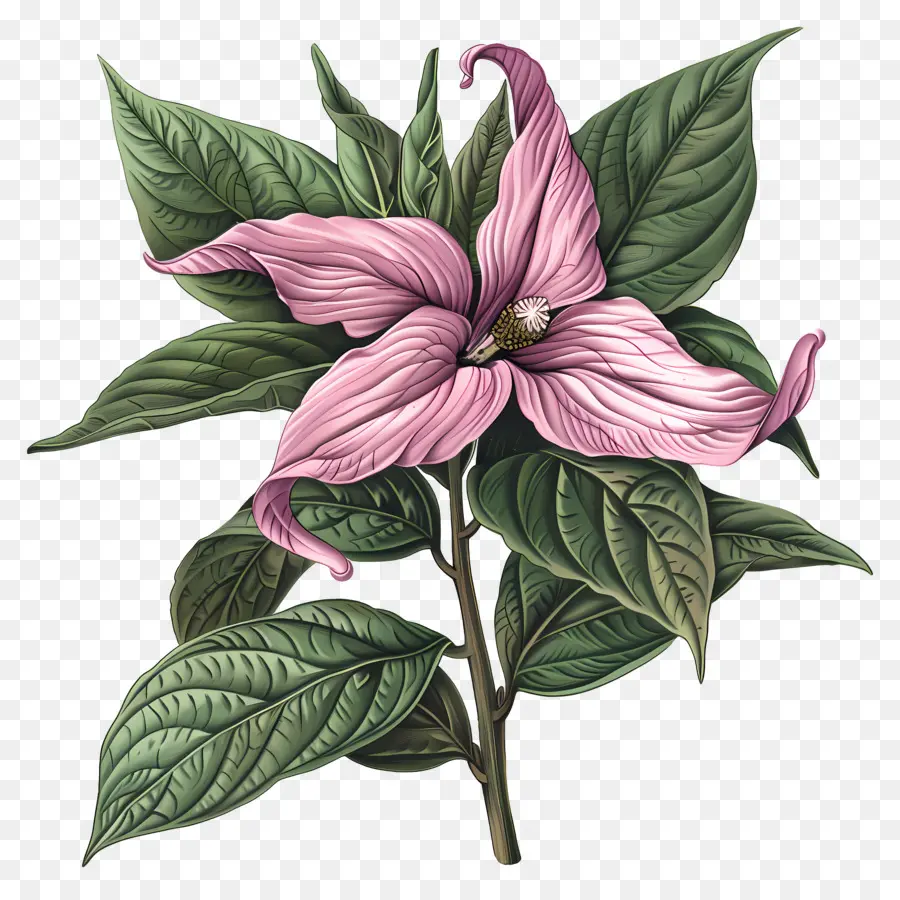 rosa Blume - Detailliertes Bild von rosa Blütenöffnungsblättern