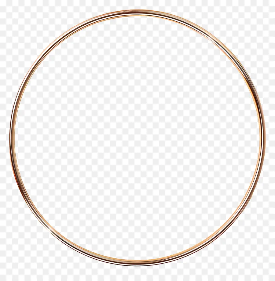 telaio cerchio - Alone di ottone circolare con bordi lisci, look antico