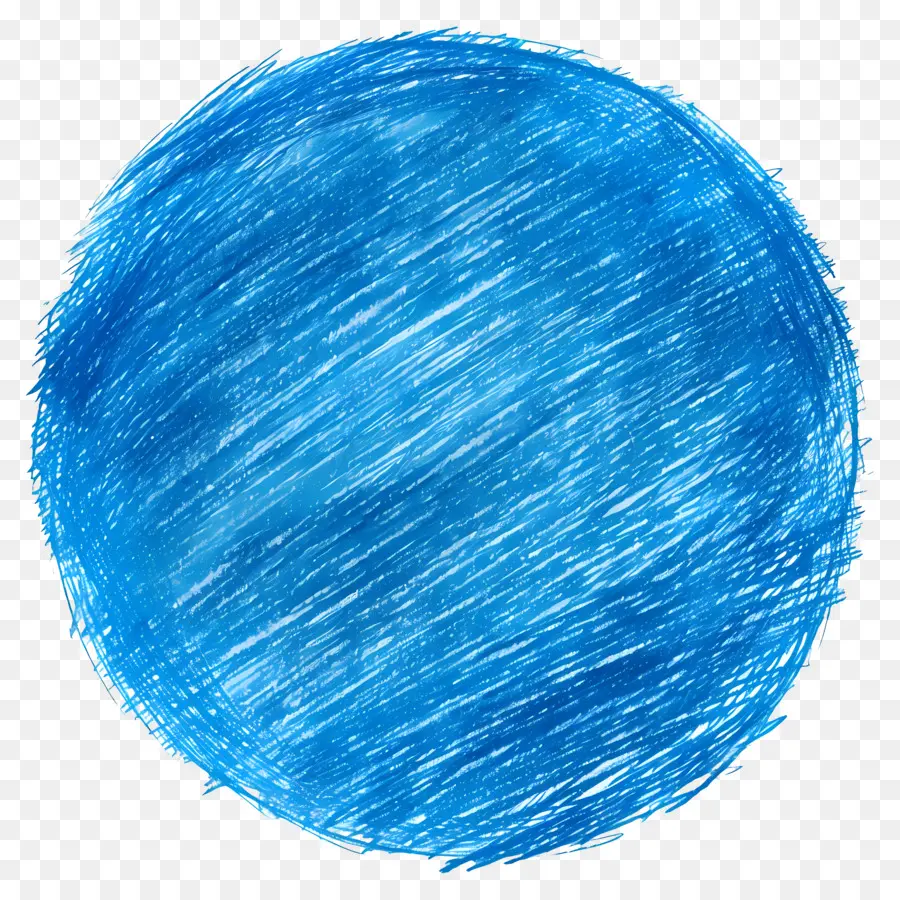 cerchio blu - Cerchio blu con vernice bianca e nera