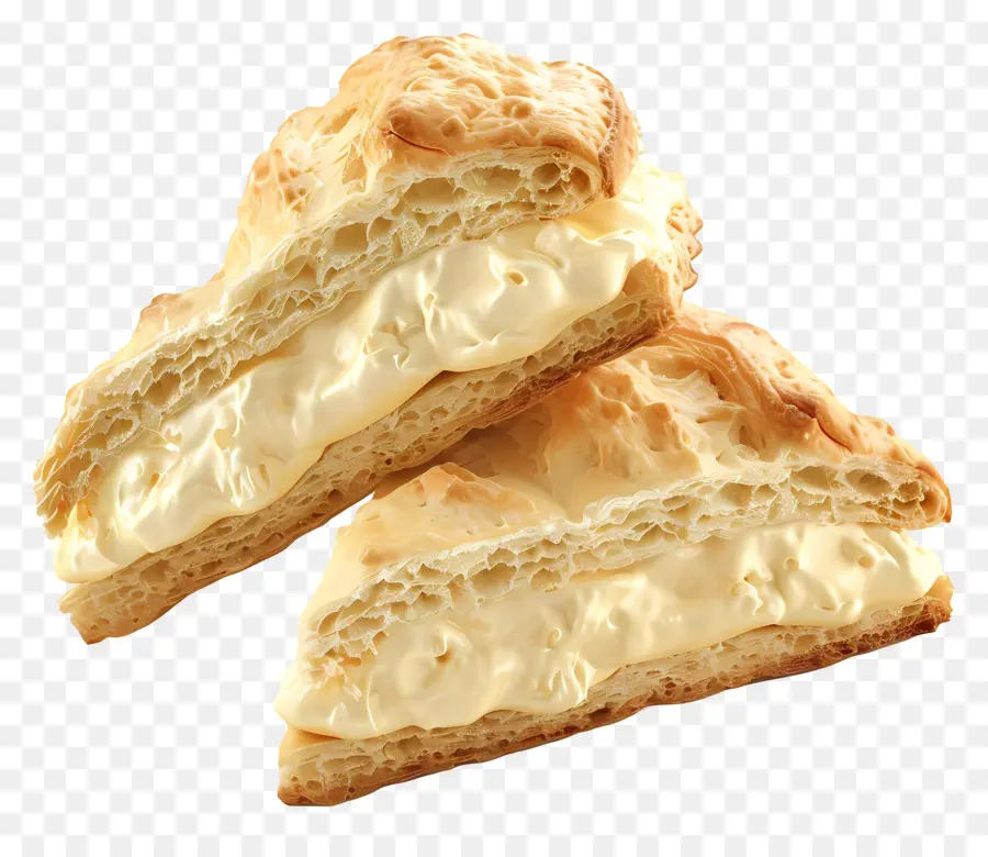 scones pastry whipped cream dessert close up