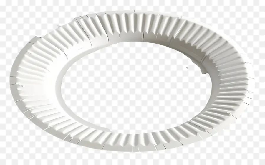 piatto di carta da letto matrimoniale piastra rotonda piastra bianca piastra usa e getta - Piatto di carta bianca semplice con bordi piegati