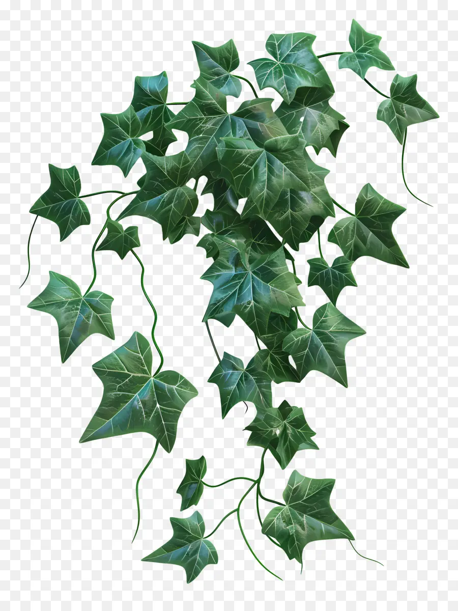 English Ivy Green Plant Long lá cây nho khỏe mạnh - Cây xanh tươi tốt với lá lượn sóng
