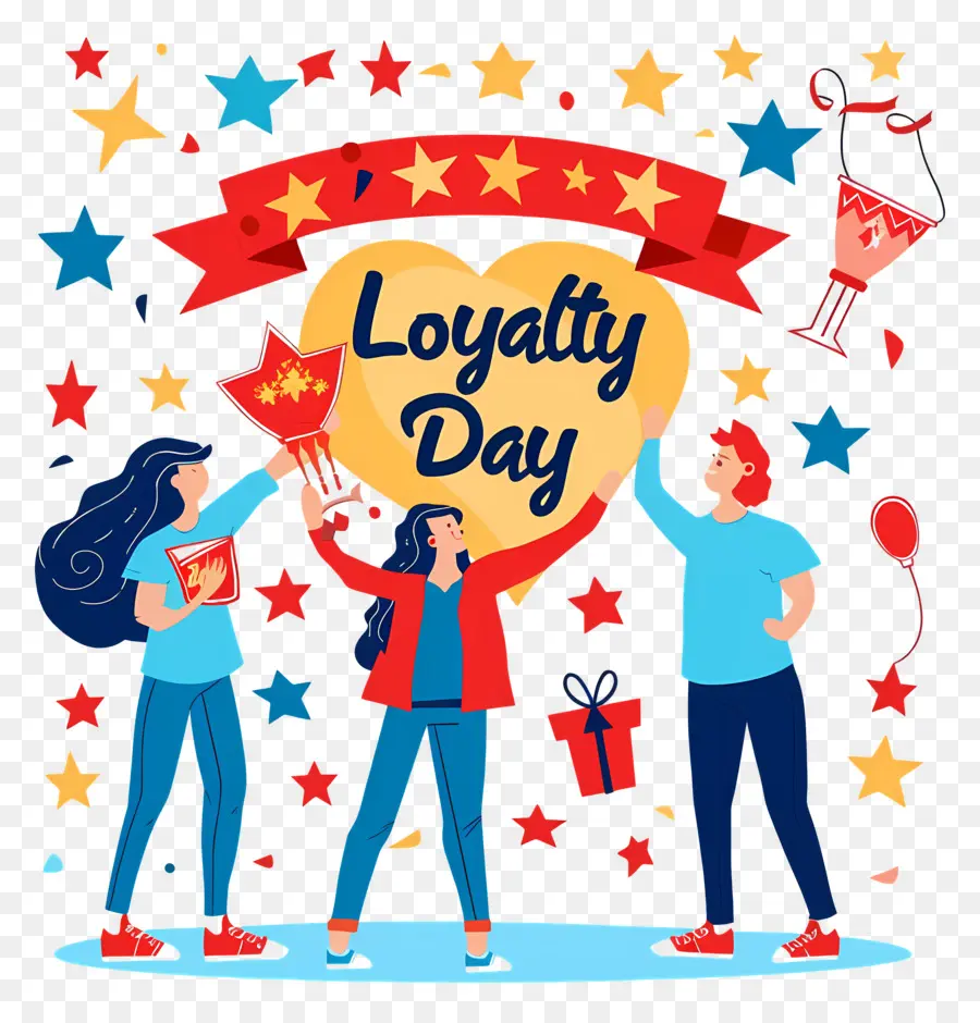loyalty day loyalty day celebration group heart