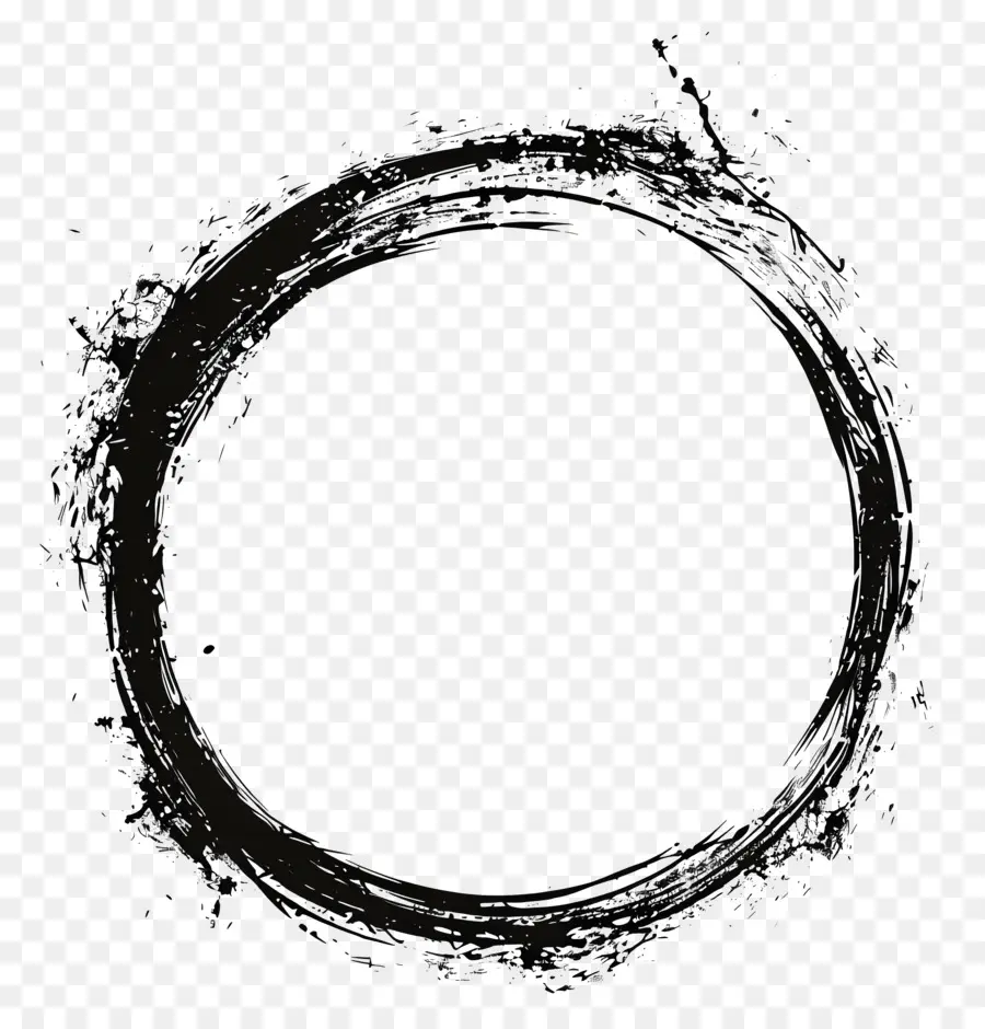 telaio cerchio - Oggetto metallico simile ad acqua circolare con sfumature scure