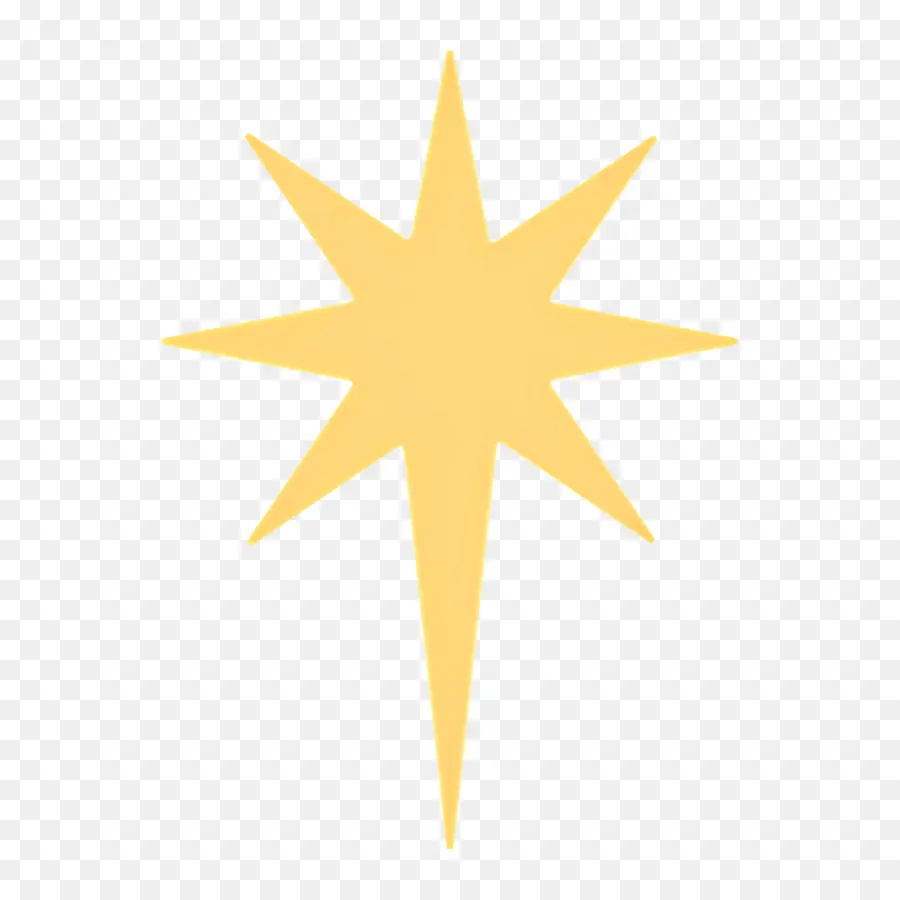 STAR -Logo gelbe Sternobjekte Form - Gelbes sternförmiges Objekt, Einzelstück