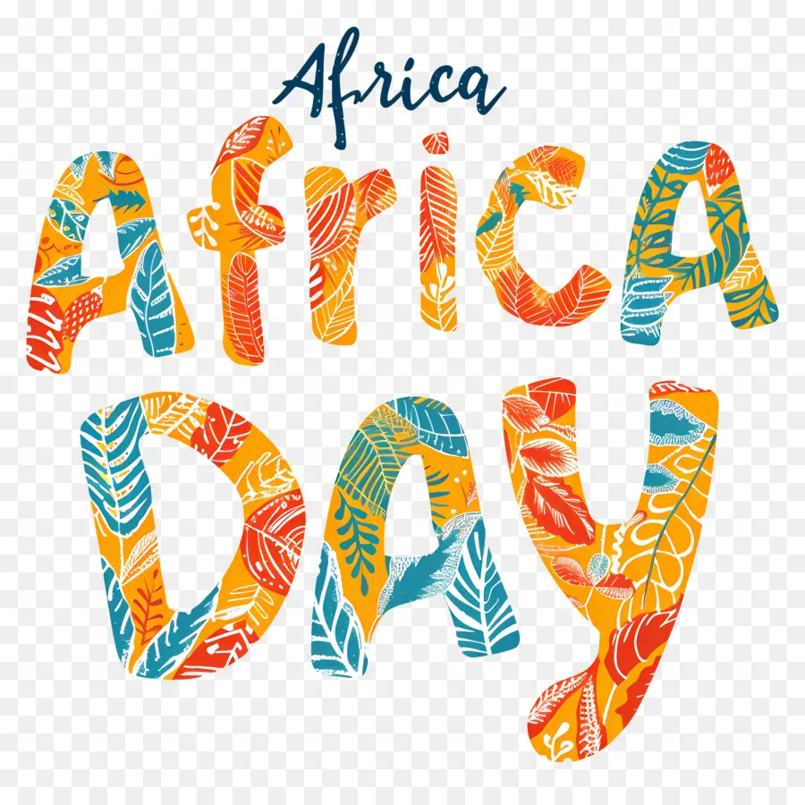 Afrika Day Event Promotion Buntes Design Blumenelemente - Buntes Poster 