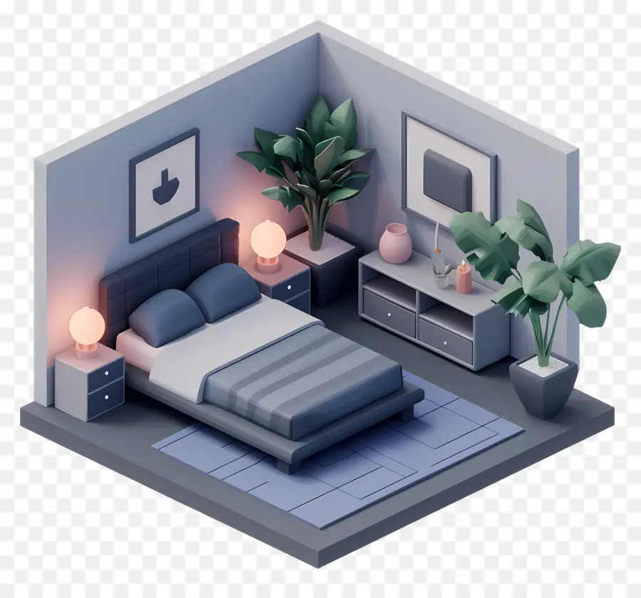 Dunkeles Schlafzimmer Minimalistisch Schlafzimmer moderne Design minimalistische Möbel Weiße Wände - Modernes, minimalistisches Schlafzimmer mit weißem/schwarzem Dekor