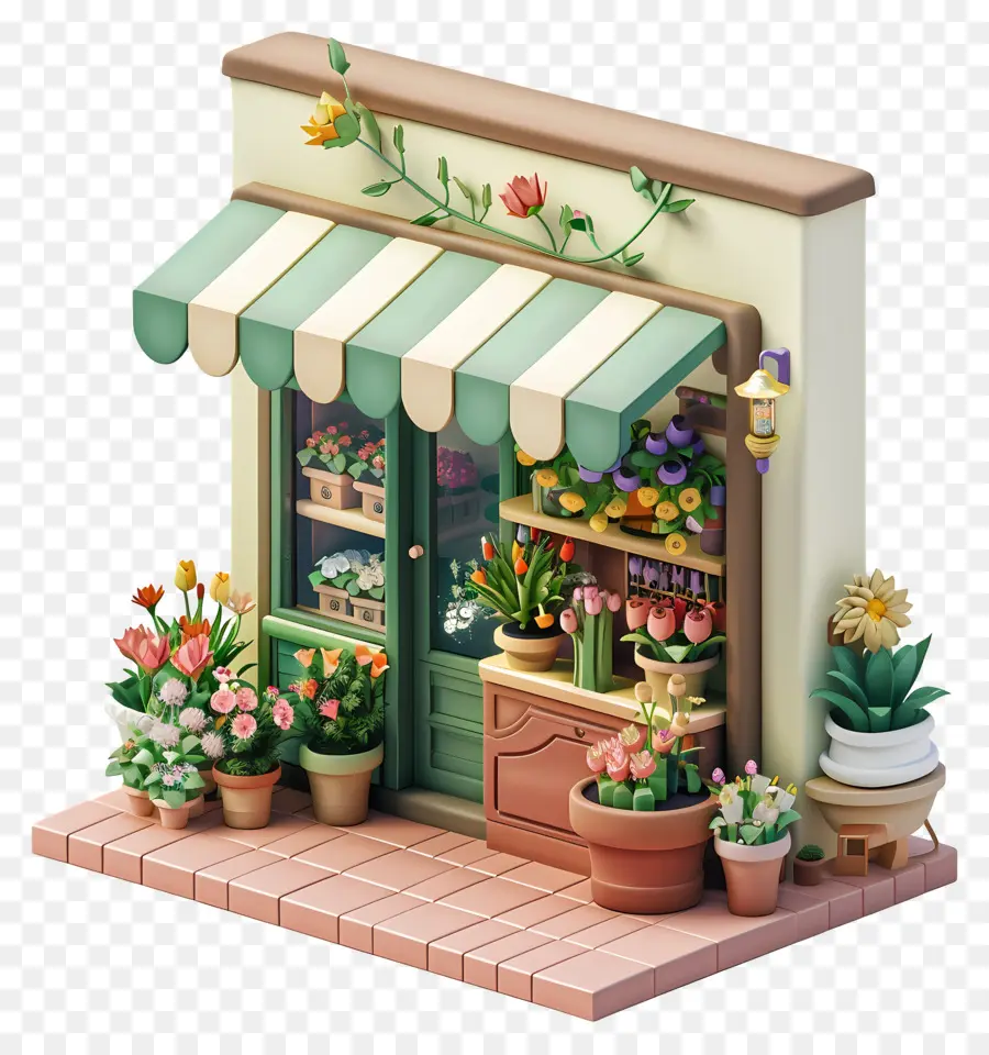 cửa hàng hoa cửa hàng hoa hoa chậu cây - Cửa hàng hoa với cây, bình hoa, và trang trí