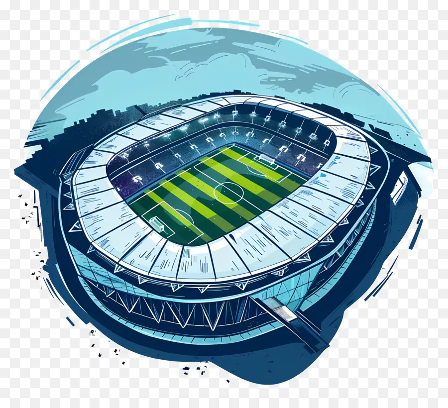 Sân vận động Tottenham Hotspur Sân vận động Sân bóng đá Sân vận động Bóng đá có thể thu vào được - Sân vận động bóng đá hiện đại, bóng bẩy, độc quyền với mái nhà có thể thu vào