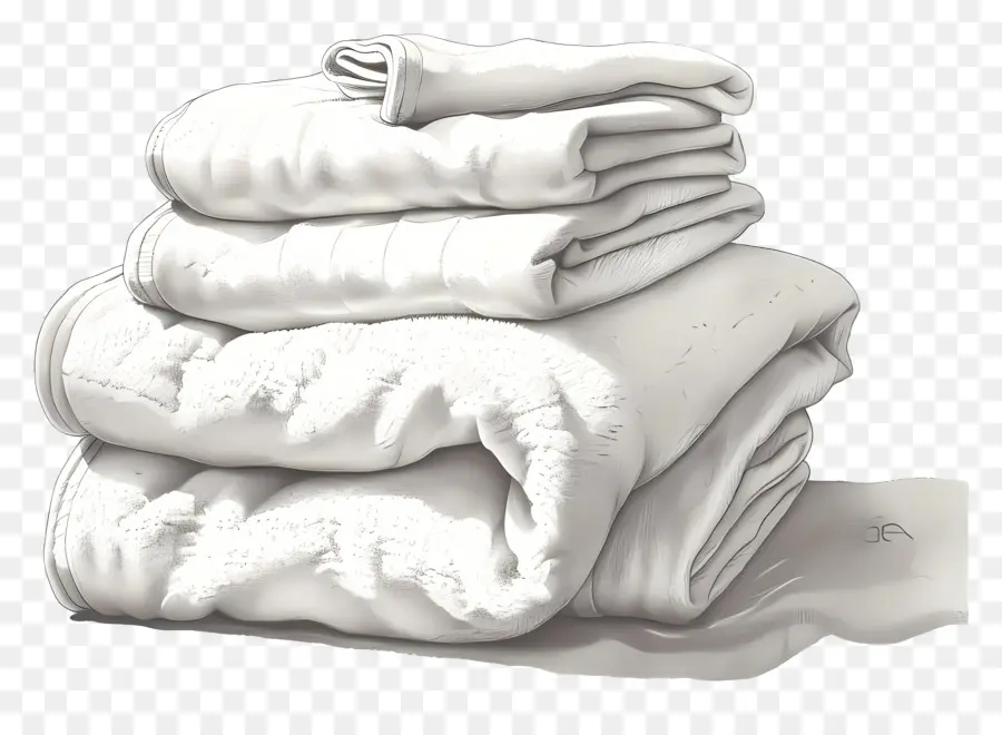 Handtuch Tag weiße Handtücher ordentlich gefaltete Handtücher cremiger Texturstapel Handtücher - Ordentlich gestapelte weiße Handtücher mit cremiger Textur