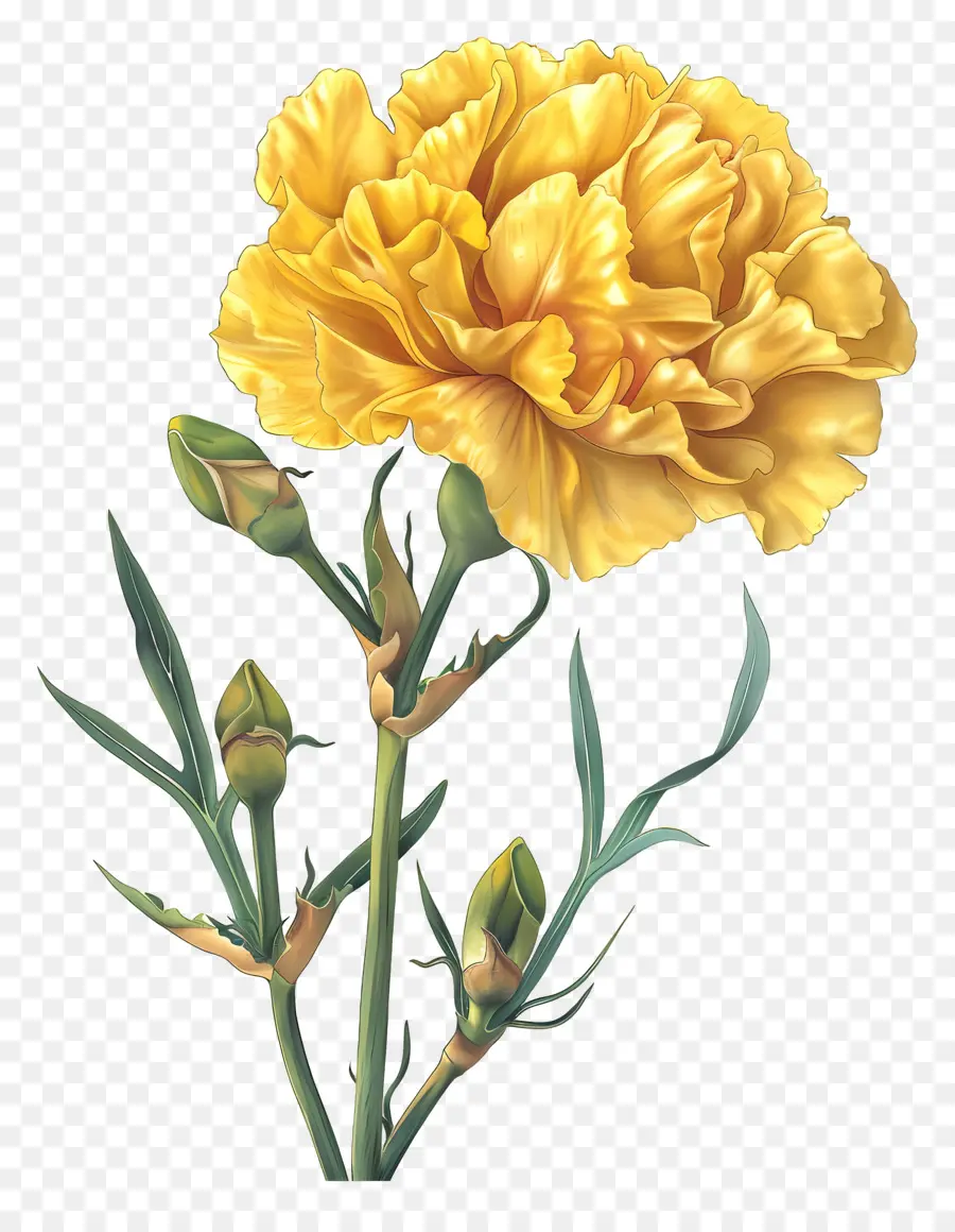 carnation yellow yellow carnation flower vibrant petals