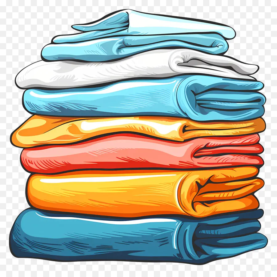 towel day folded cloth stack of clothes light colored fabrics white clothes