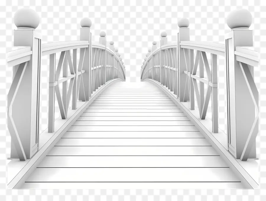 Strahlbrücke weiße Holzbrückenbrücke Holzbrücken Tranquil Bridge - Weiße Holzbrücke über Wasser, friedliche Umgebung