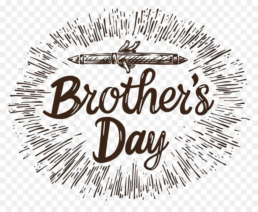 Ngày anh trai của anh trai của anh trai - Thiết kế 'Ngày anh trai' được cá nhân hóa trên nền đen