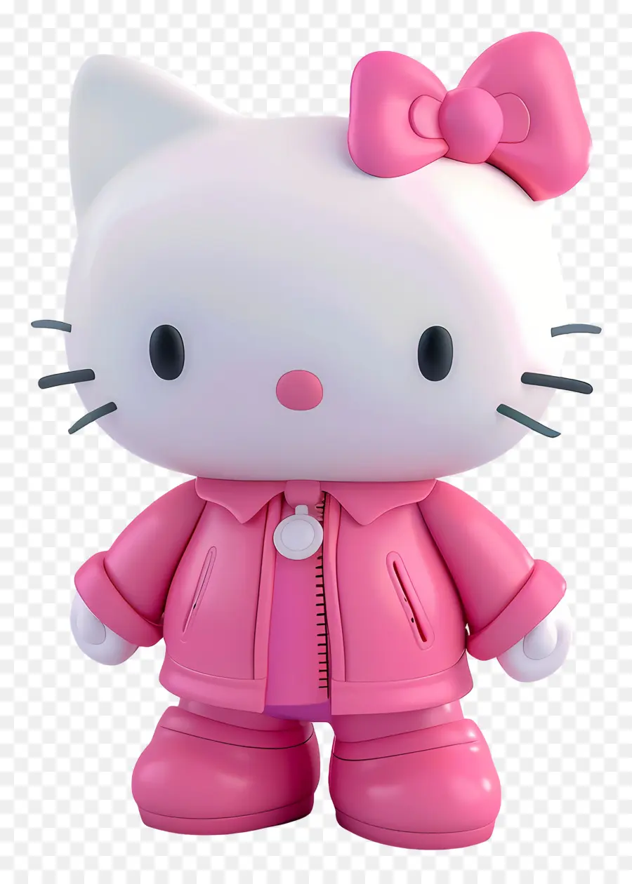Hello Kitty - Pink Cartoon Kätzchen im rosa Outfit