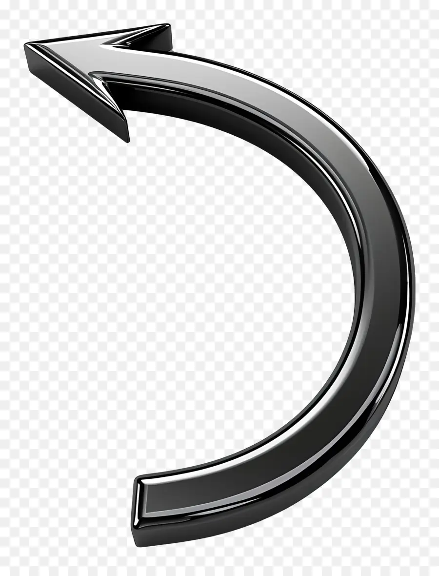 curved arrow
