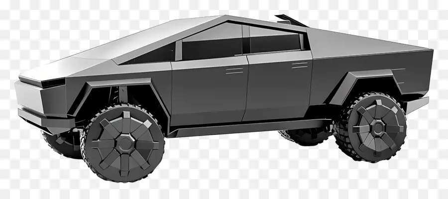 finestre per corpi metallici a quattro ruote con trazione cybertuck su tutti i lati - SUV 4WD di pneumatici di grandi dimensioni con corpo metallico