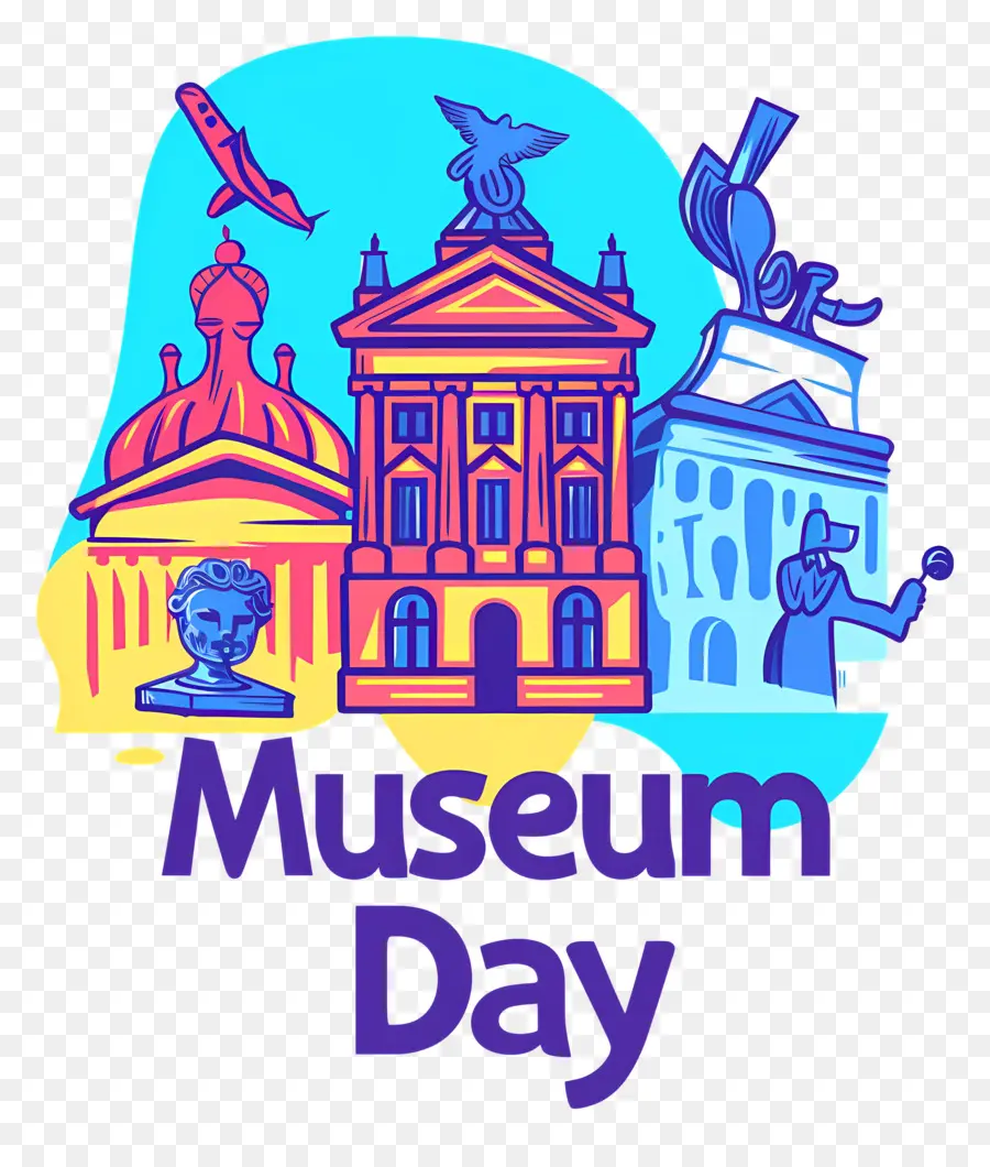 statua della libertà - Logo promozionale per il giorno del museo internazionale