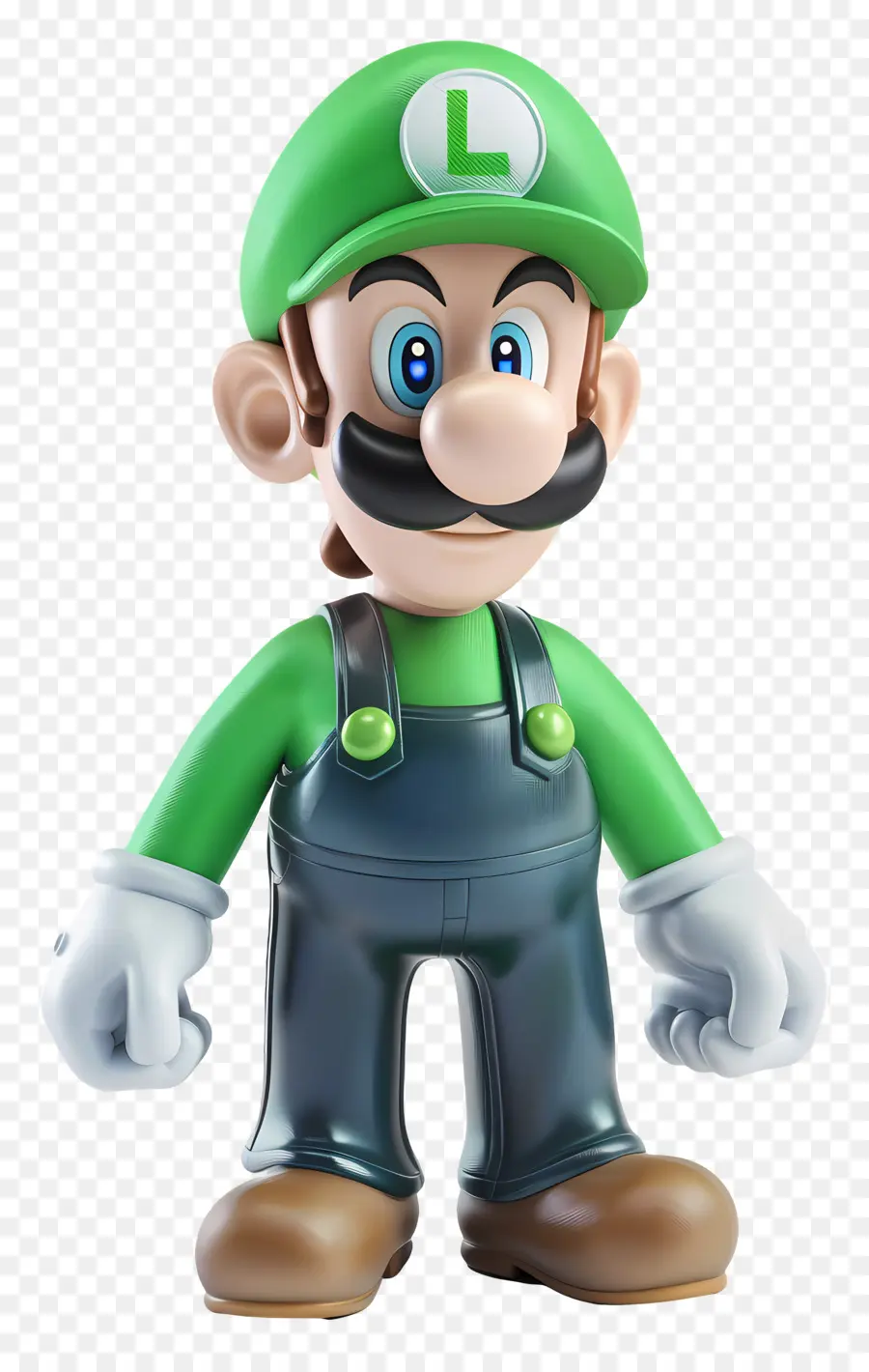 Super Mario - Plastik -Mario -Figur im Denken von Pose
