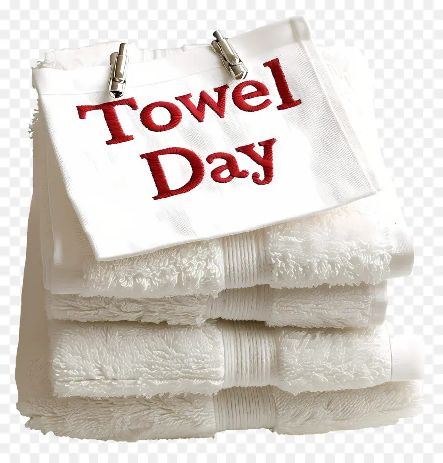 ngày khăn ngày khăn ngày khăn trắng khăn màu đỏ - Ngăn xếp khăn với văn bản 