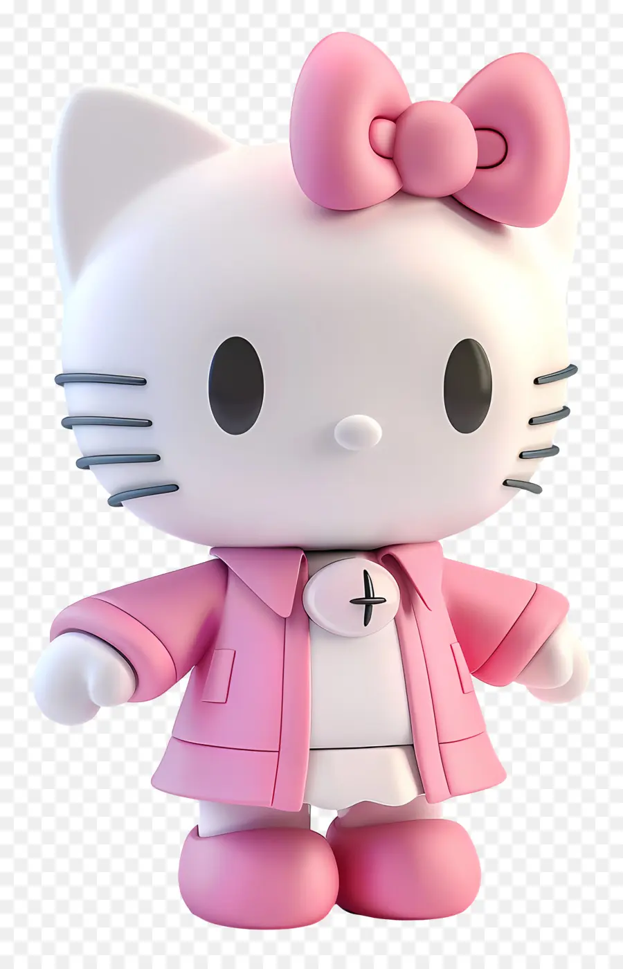 Hello Kitty - Nhân vật Hello Kitty trong trang phục màu hồng