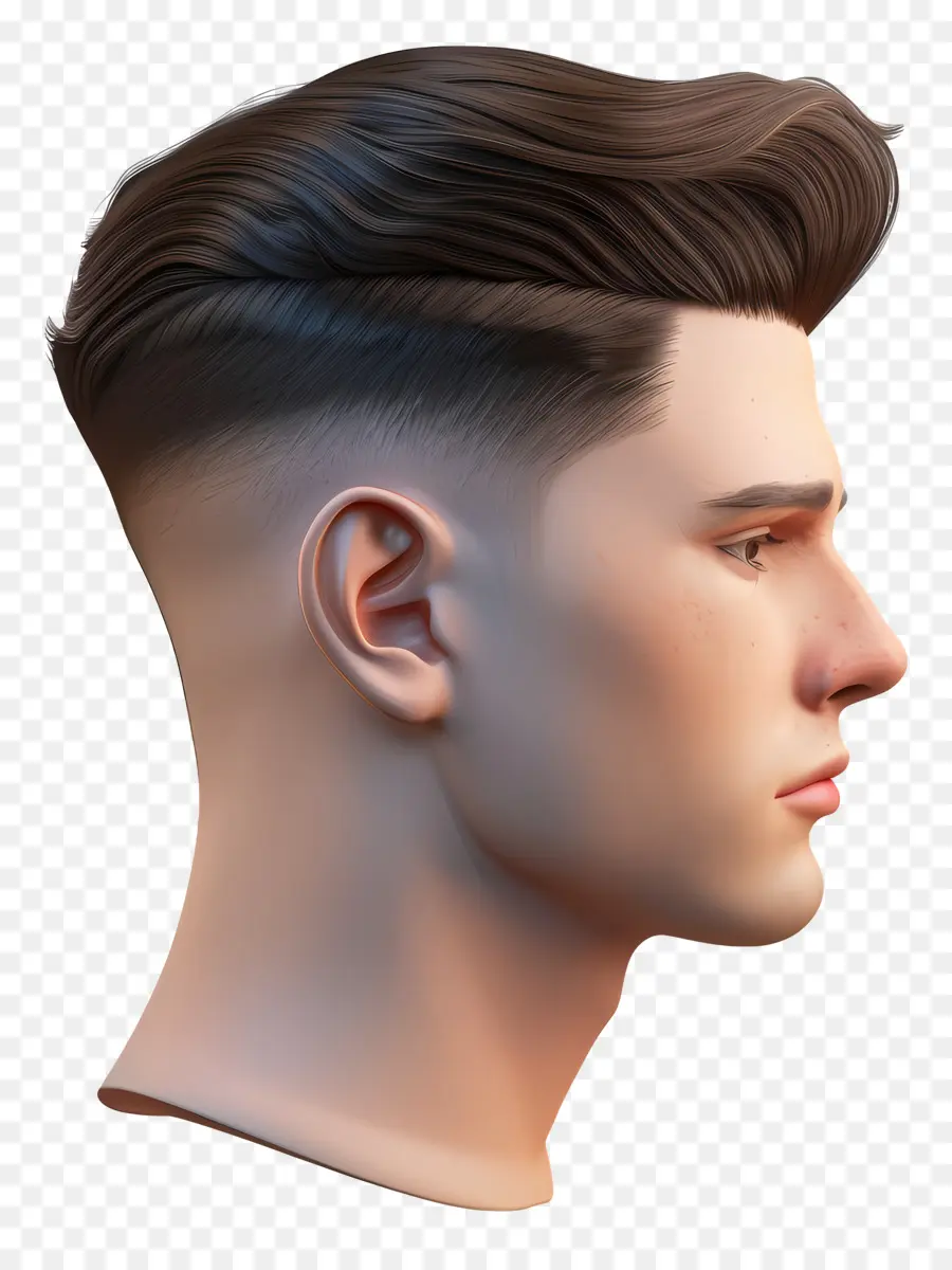 long fade haircut midlength haircut textured hair tousled hairstyle male model