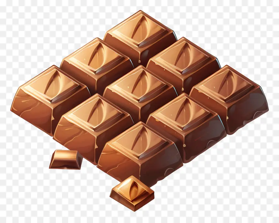 barra di cioccolato - Close up di barretta di cioccolato lucido e di alta qualità
