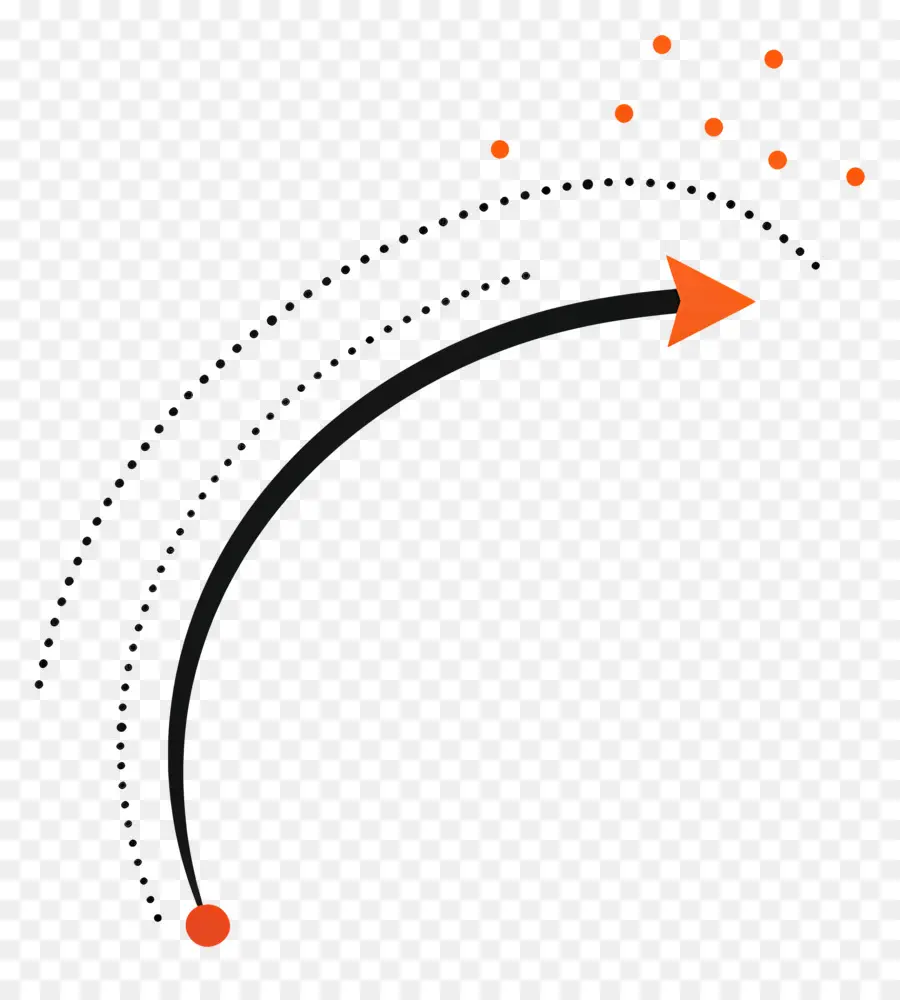 freccia - Immagine nera con freccia arancione che punta a sinistra
