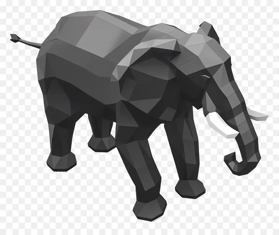 Elefant - Elefant auf Hinterbeinen, bereit zu bewegen