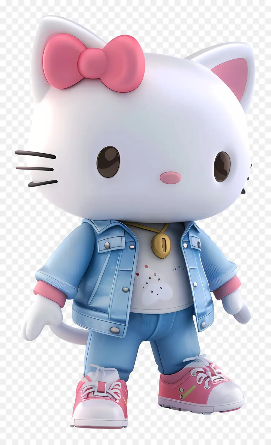 Hello Kitty - Süßes weißes Kätzchen im stilvollen Outfit