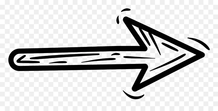 freccia - Freccia in bianco e nero con triangoli