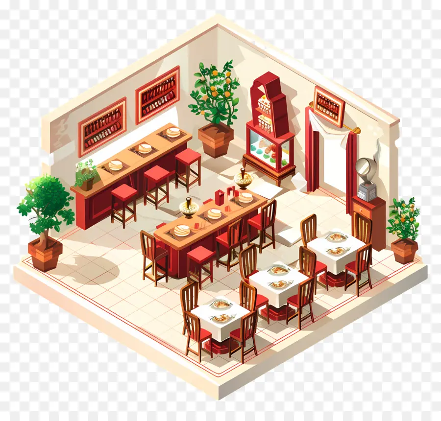 Nhà hàng thanh Ý Kiến trúc nhà hàng Thiết kế nội thất nhà hàng 3D trần cao - Nội thất nhà hàng kiểu Ý với quan điểm thành phố
